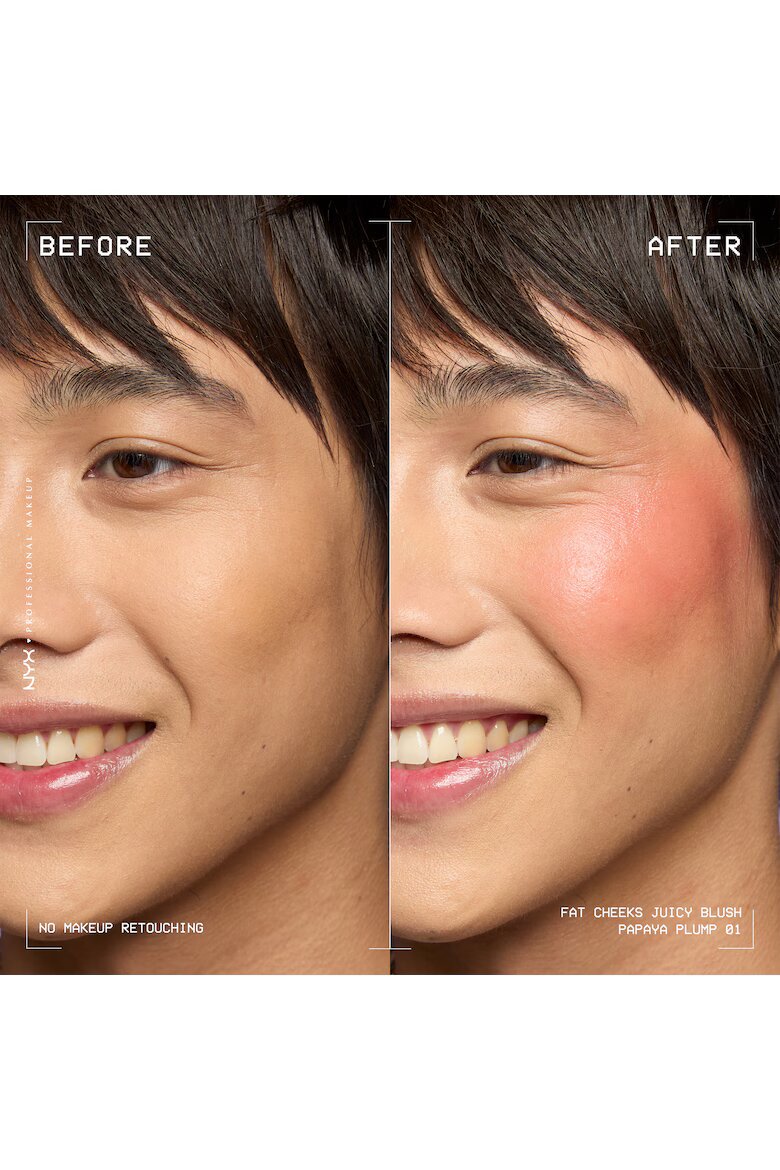 NYX Professional Makeup Течен руж Fat Cheeks Дълготраен до 12 часа Не избледнява 8 мл Papaya Plump