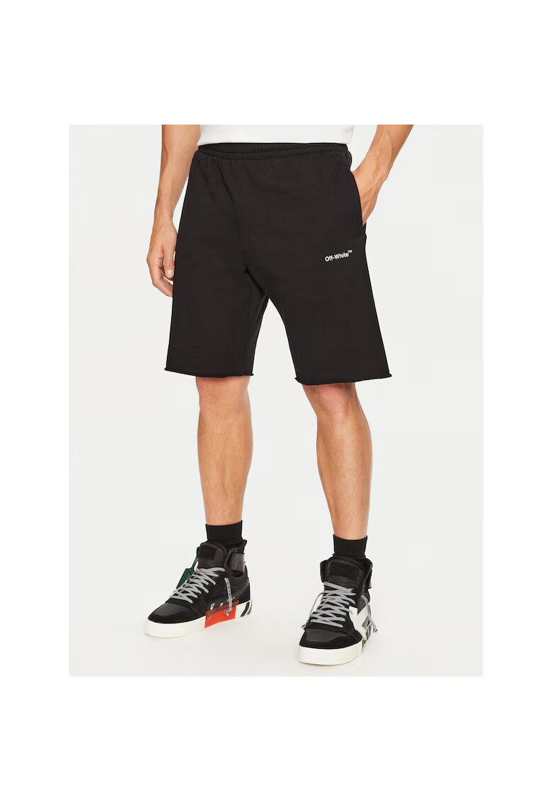 Off White Мъжки спортни панталони черни