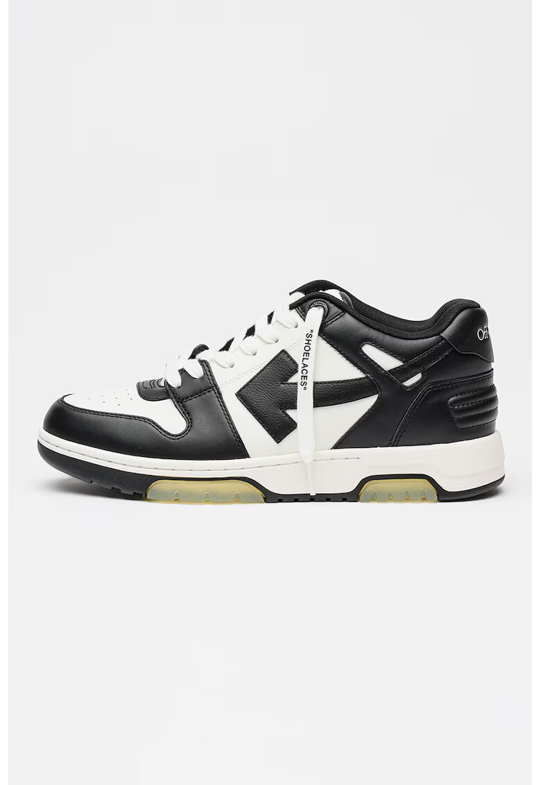 Off-White Спортни обувки Omia с кожа - Бял/Черен