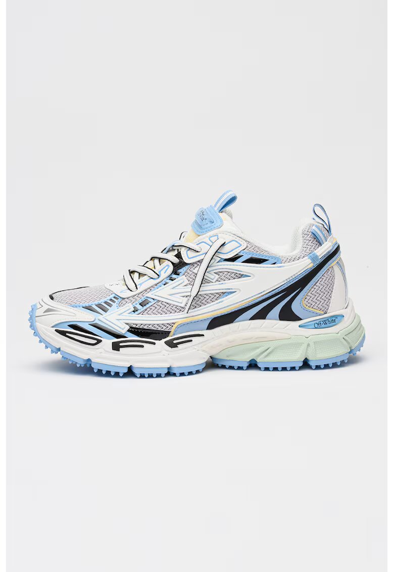Off-White Спортни обувки с мрежести зони - Бял/Син