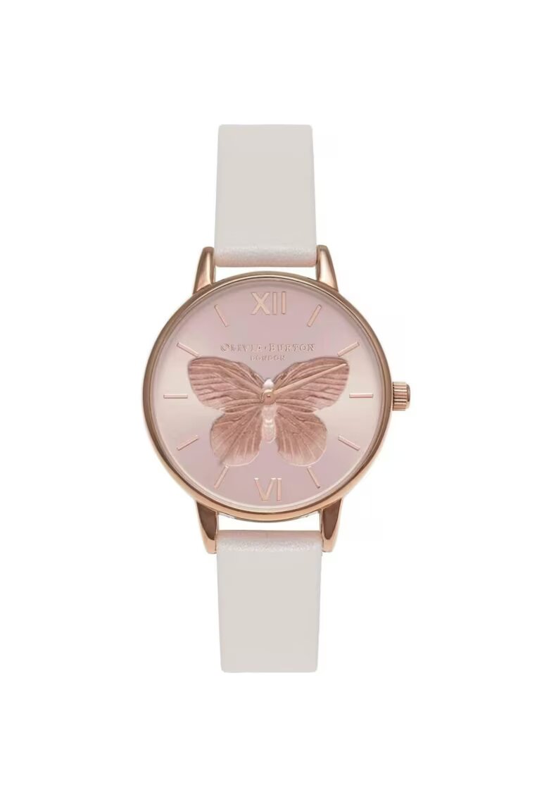 OLIVIA BURTON Дамски часовник - 3D Butterfly 870454802 - Бял
