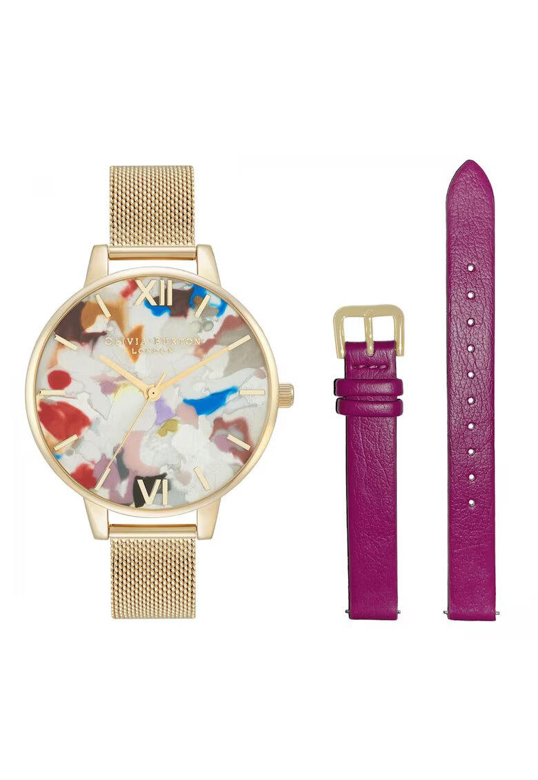 OLIVIA BURTON Дамски часовник - Pop Art OBGSET153 - Комплект с допълнителна гривна