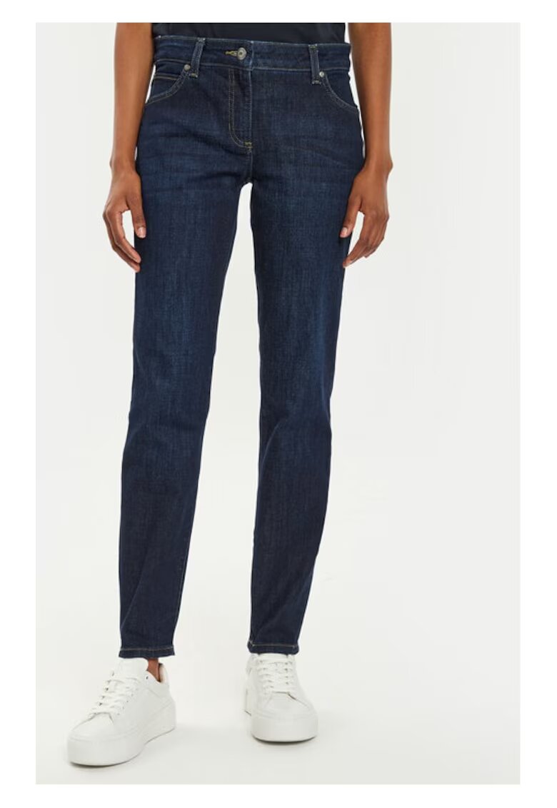 Olsen Дънки 14002220 Тъмносини Slim Fit - памук/полиестер