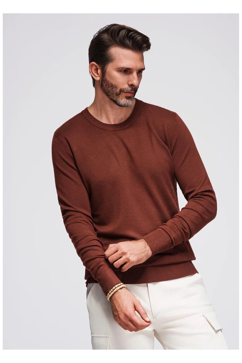 OMBRE Пуловер с овално деколте
