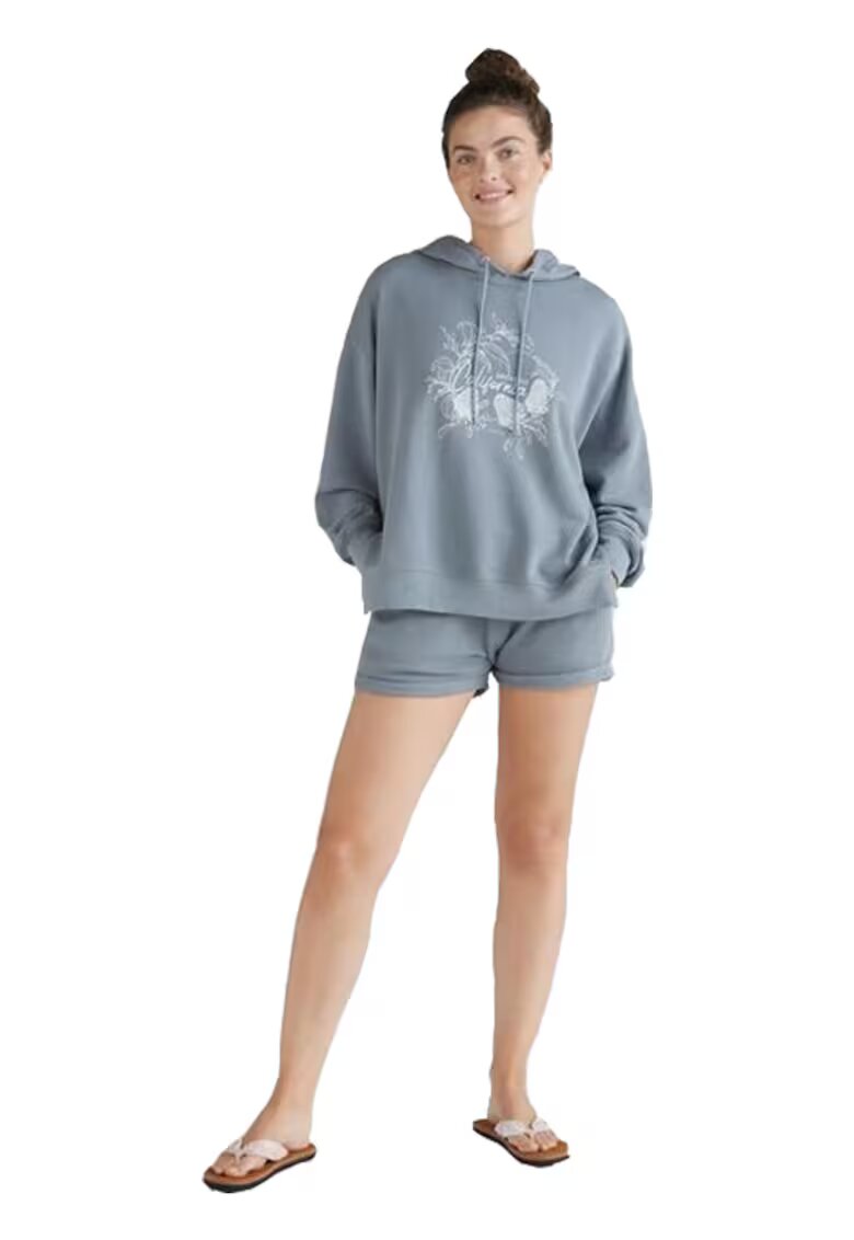 ONeill Дамск блуза Global Bird of Paradise Hoodie - сиво - XS