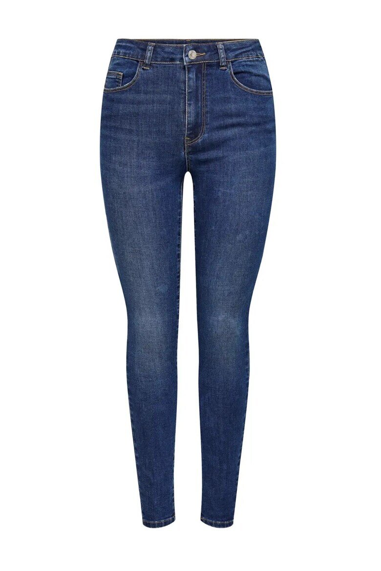 Only Дамски дънки ONLANA MID SKINNY средна талия син деним