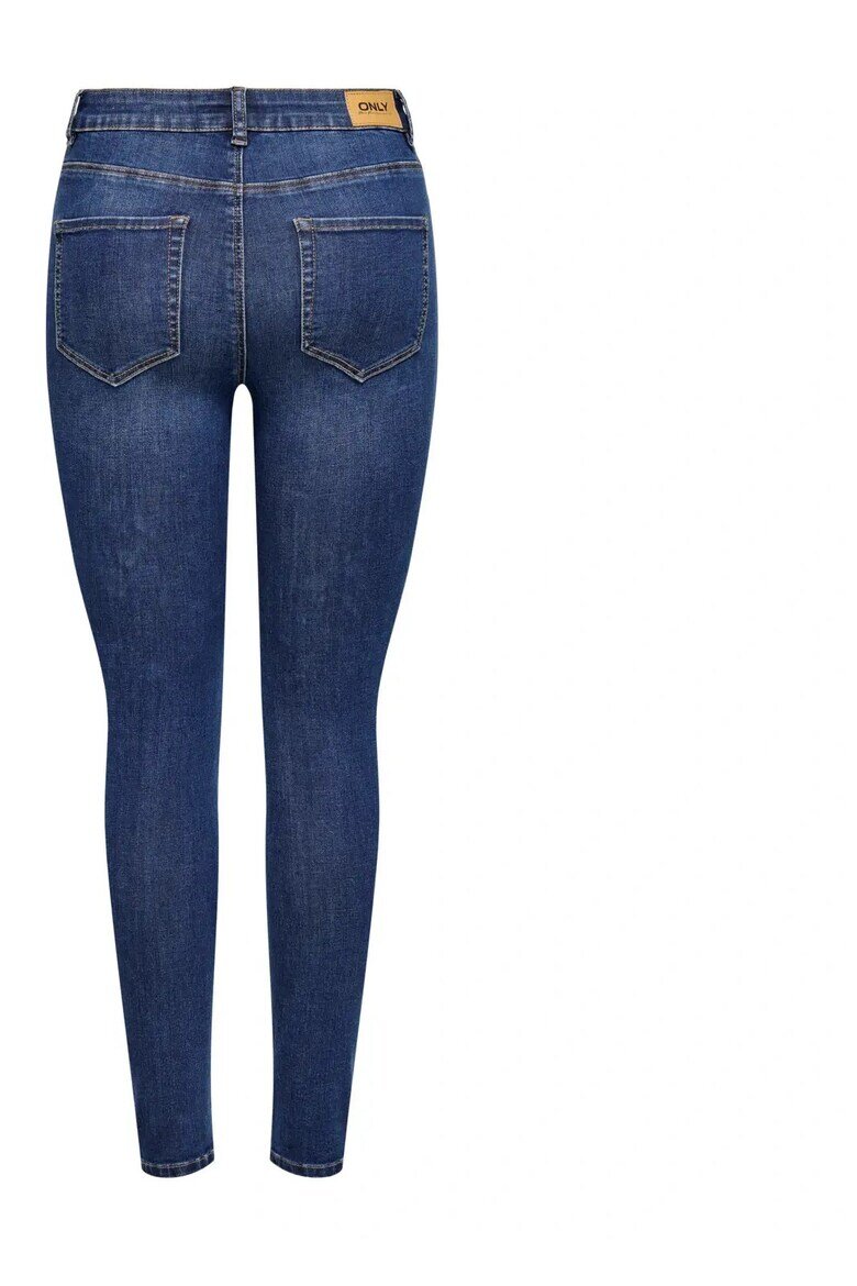 Only Дамски дънки ONLANA MID SKINNY средна талия син деним