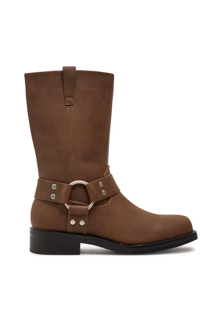 ONLY Shoes Боти 15329812 Кафяви - САМО Обувки - Еко кожа
