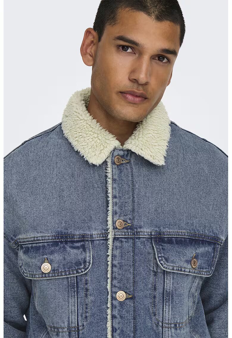 Only & Sons Дънково яке с копчета