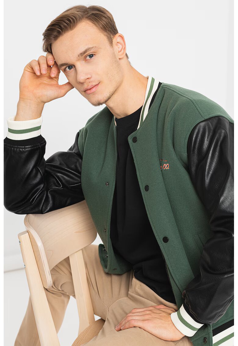 Only & Sons Десенирано яке Barry Varisty - Зелен/Черен