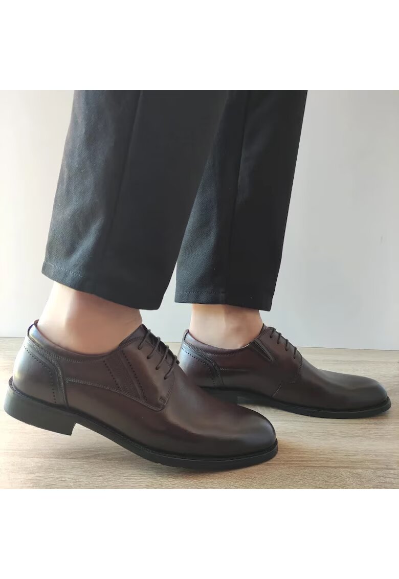 Otter Елегантни мъжки обувки 40010A 02-1 Dark Brown - Кафяви