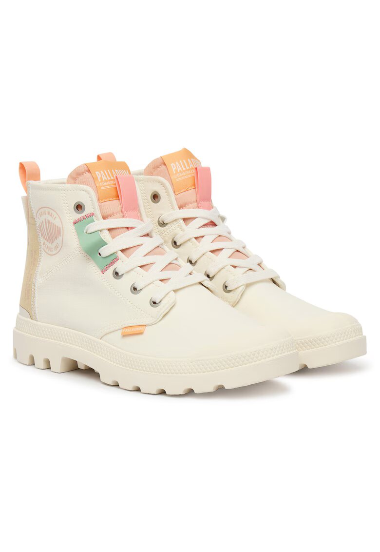 Palladium Дамски кецове - бежови - текстил - 94668-161-M