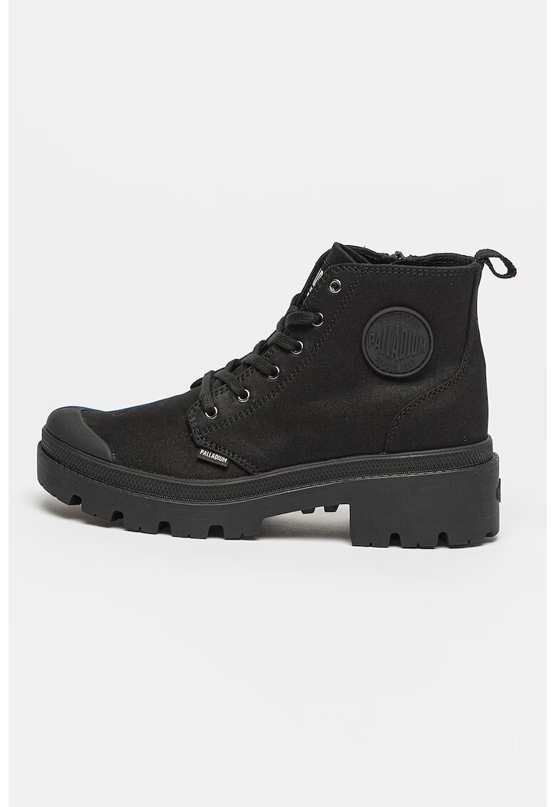 Palladium Олекотени боти Pallabase Twill с масивен ток
