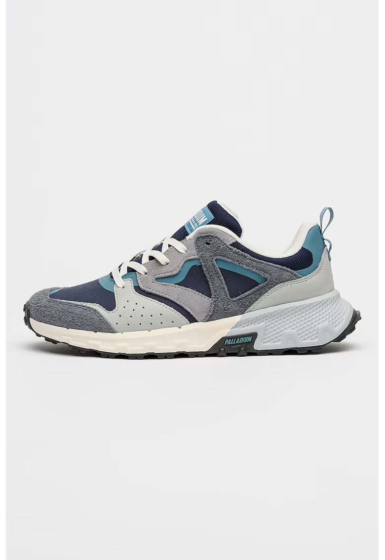 Palladium Скосени спортни обувки Offrunner Outcity с перфорации - Сив/Индигово синьо