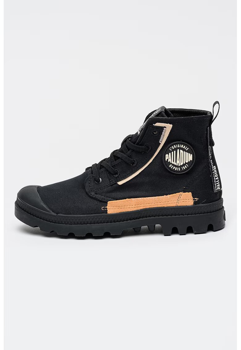Palladium Текстилни спортни обувки Pampa Underlayer - Черен/Оранжев
