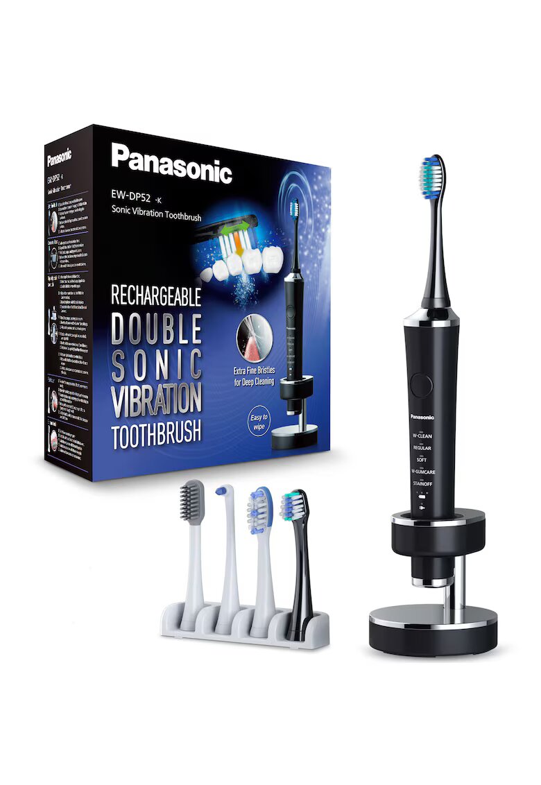 Panasonic Ел. четка за зъби - Sonic Motor - Работа на батерия до 90 мин - 5 накрайника - мултифукционален - за фино почистване - за трудно достъпни места - за ...