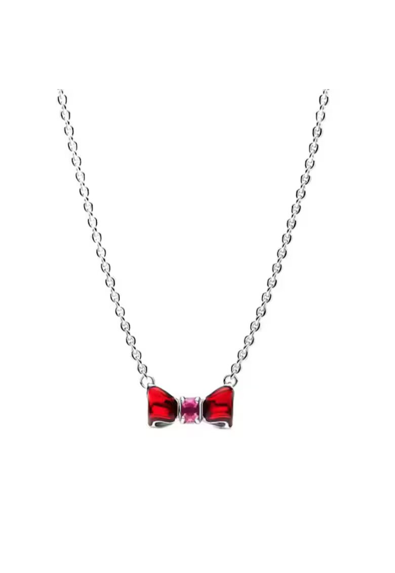 Pandora Колие с висулка тип червена панделка от Снежанка на Дисни - 45 см