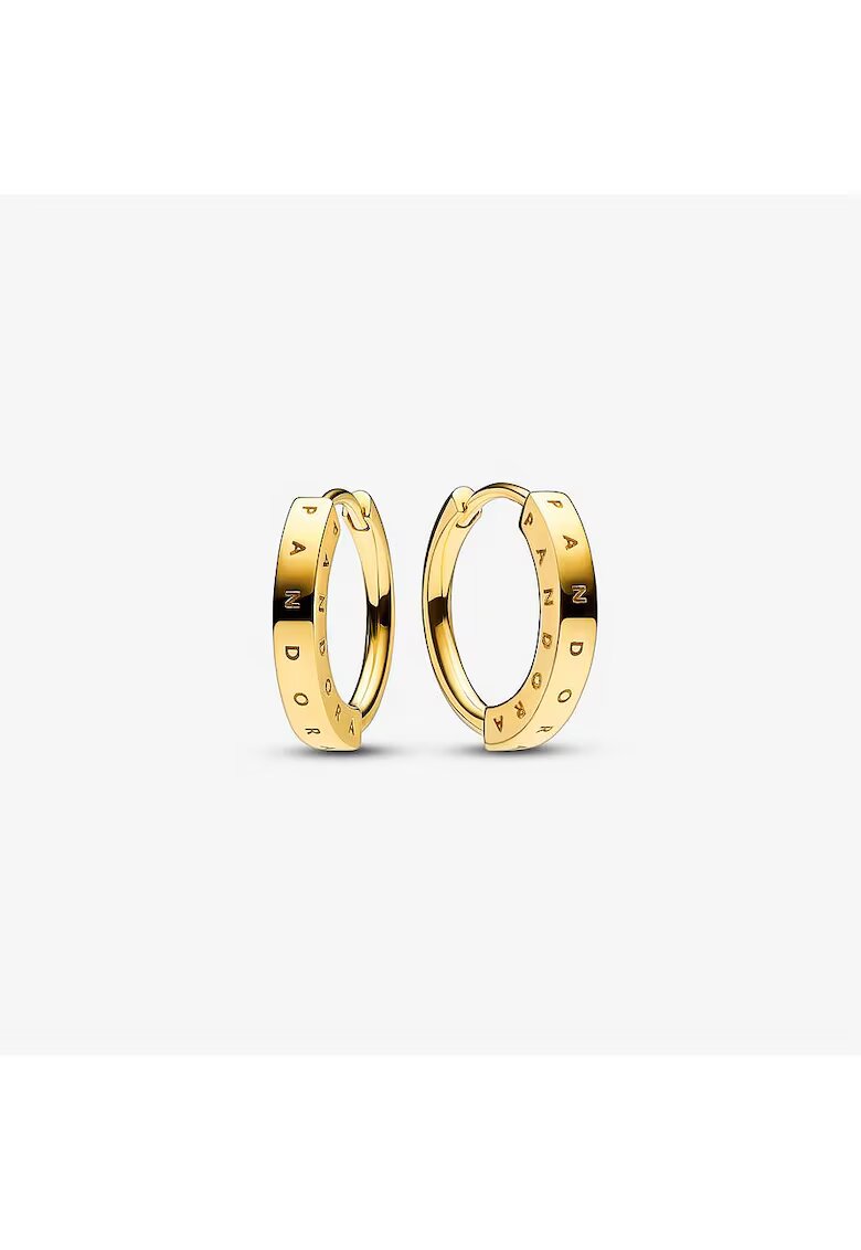 Pandora Кръгли обеци тип ID Signature