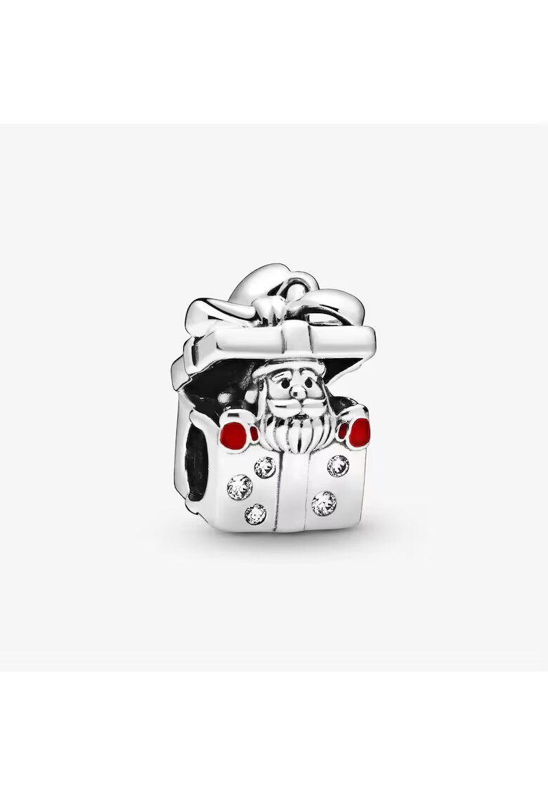 Pandora Талисман Пандора тип висулка с Дядо Коледа в кутия Подарък - Сребро 925
