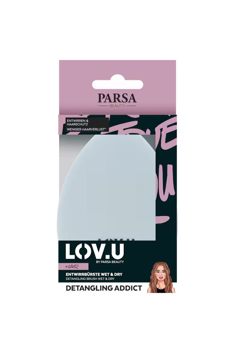 Parsa Beauty Джобна четка за разплитане - 1 брой Parsa Ментово зелено