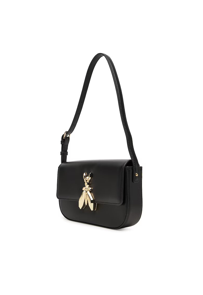 Patrizia Pepe Дамска чанта Winter Black - естествена кожа - размери 8B0231 L061