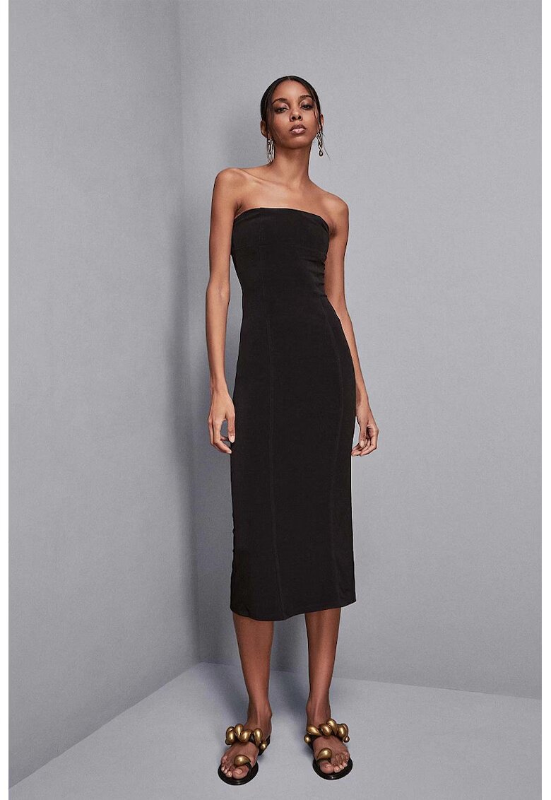Patrizia Pepe Off shoulder Dress With Back Slit
