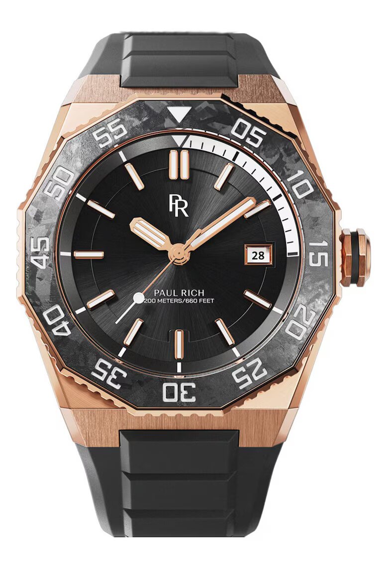 PAUL RICH Мъжки часовник Aquacarbon Pro 42mm - 20ATM