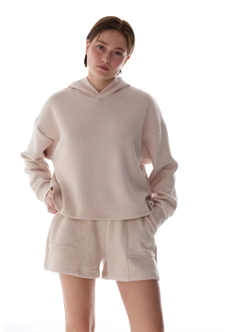 Penti Дамски суитчър oversized - естествен бежов - плетен на райета