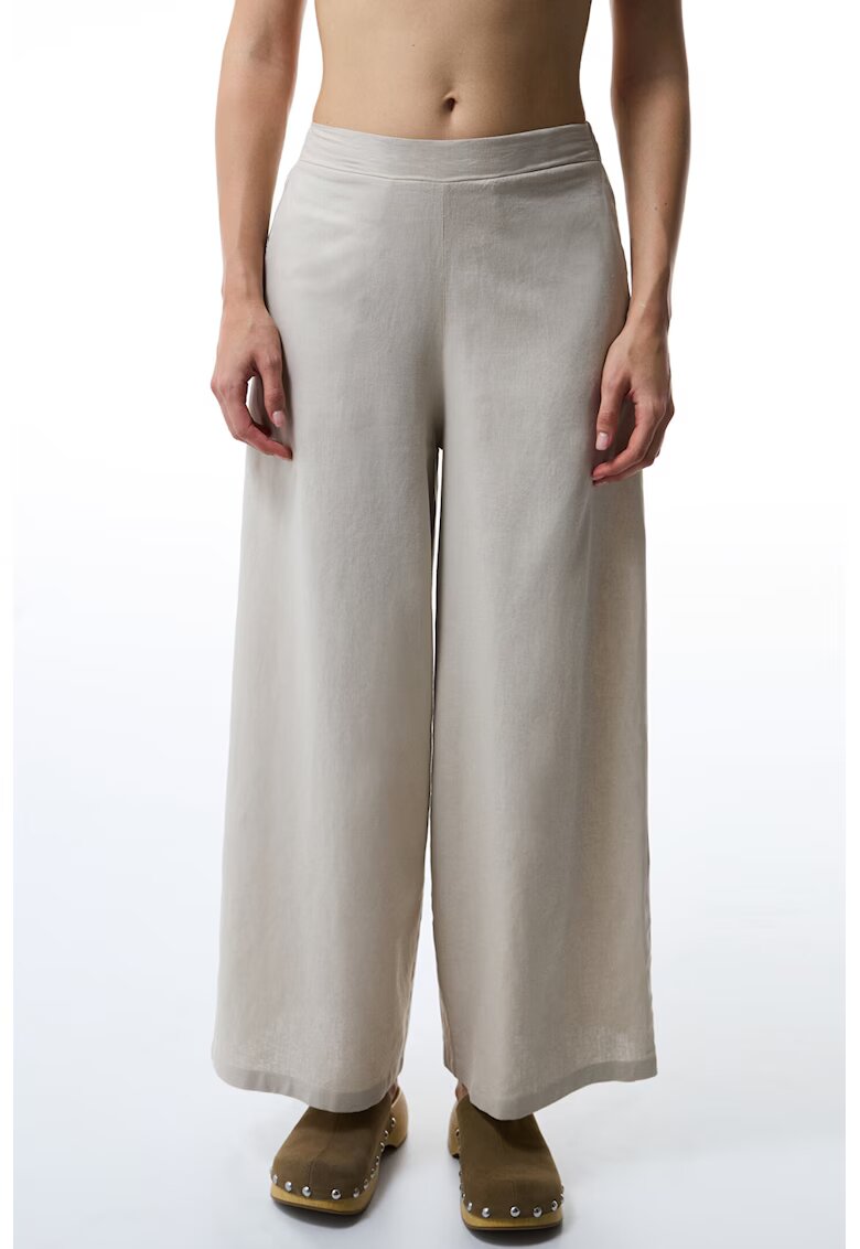 Penti Панталон с лен със средновисока талия