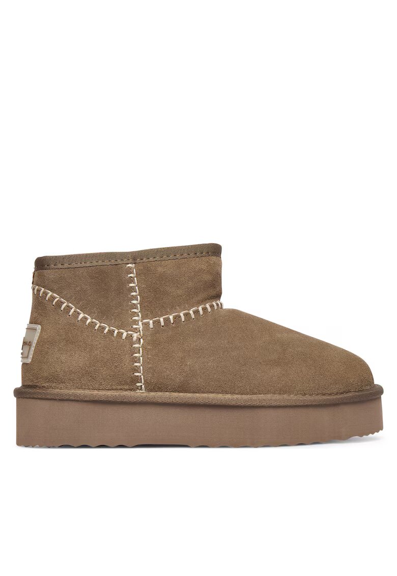 Pepe Jeans Ботуши W PLS500 - естествена кожа - бежови