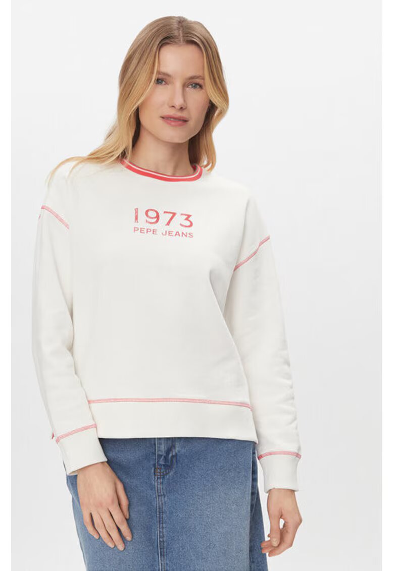 Pepe Jeans Дамска блуза - 303438661 - Памук - Бяла