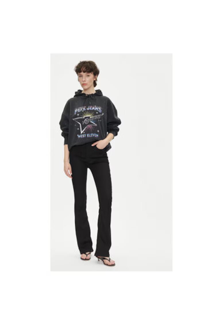 Pepe Jeans Дамска блуза PL581469 - Памук/Полиестер - Черна