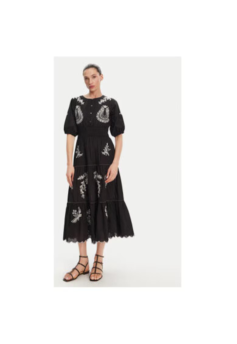 Pepe Jeans Дамска рокля PL953743 - Памучна - Черна