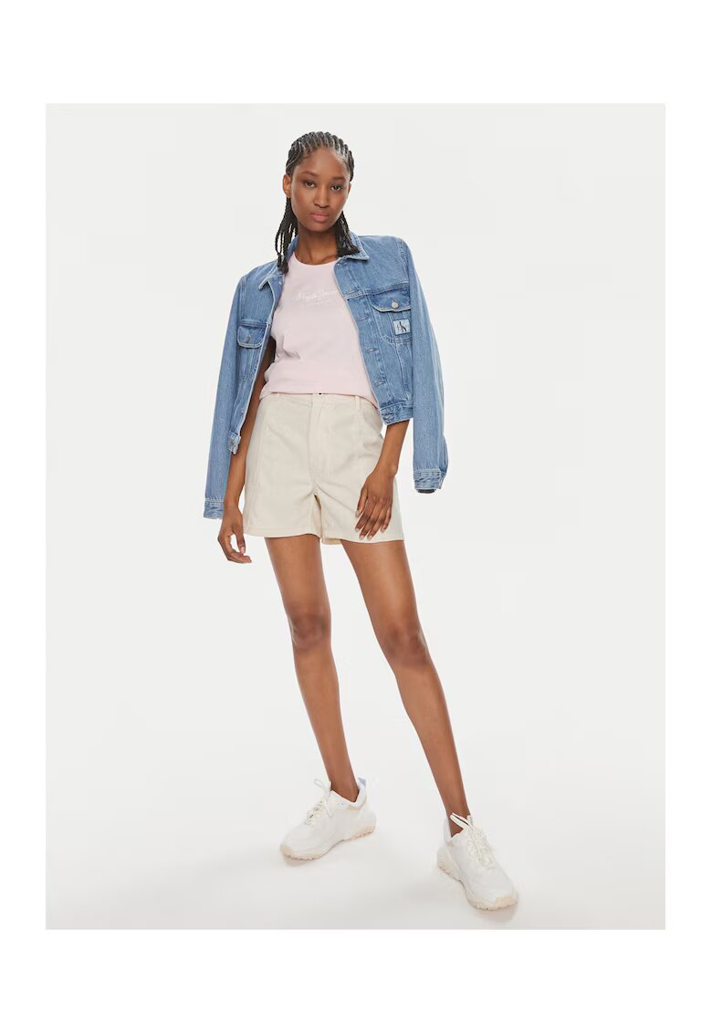 Pepe Jeans Дамски къси панталони - 303679781 - Екрю - XL INTL - Памук