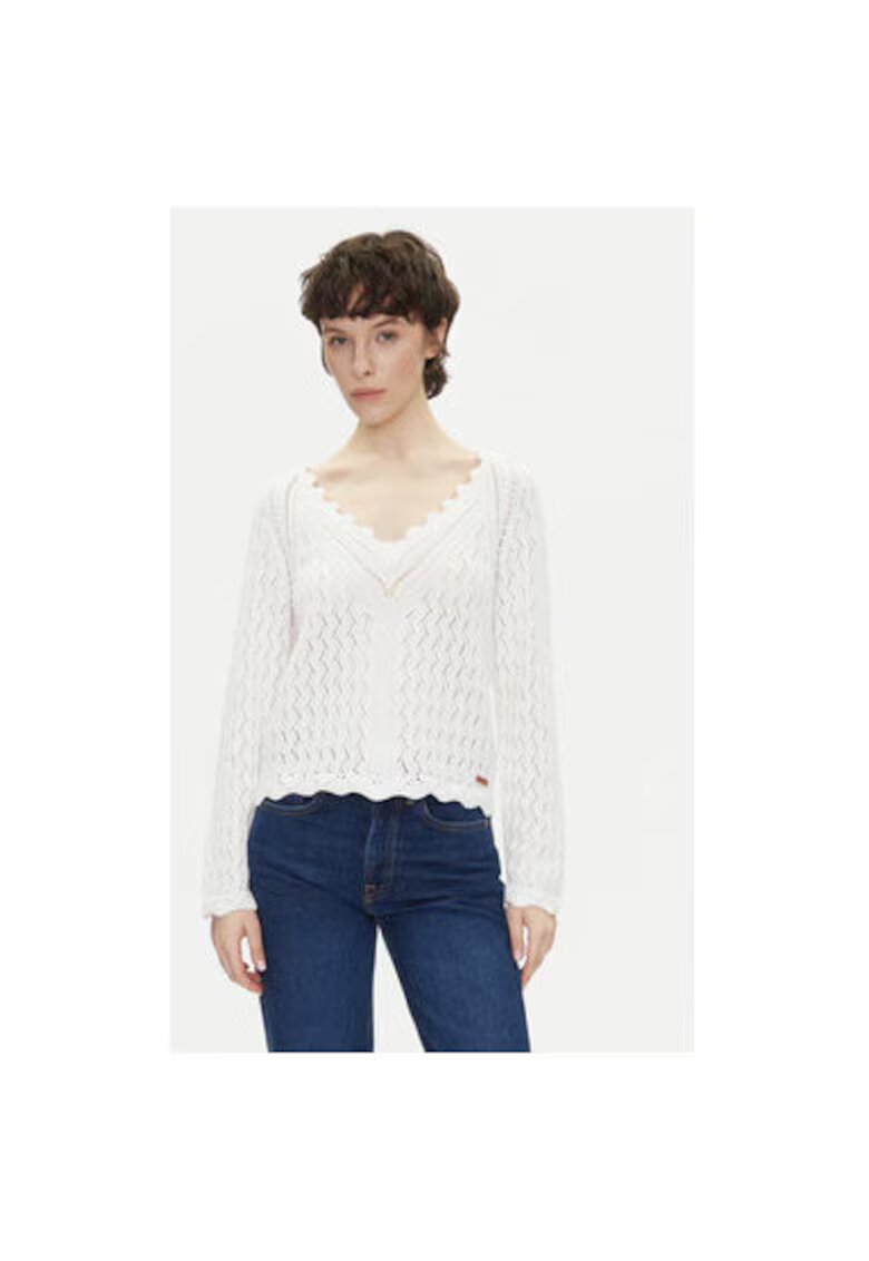 Pepe Jeans Дамски пуловер PL702288 - Памук - Екрю - Екрю