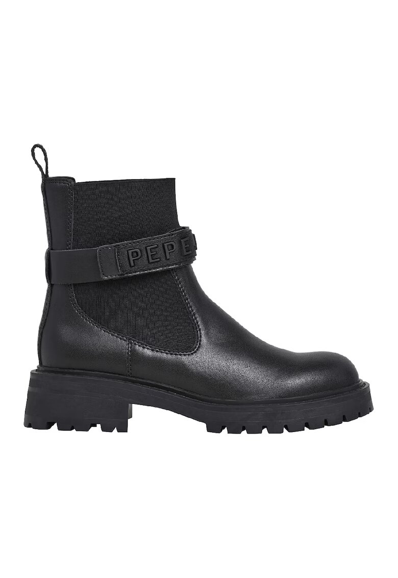 Pepe Jeans London Боти от кожа и текстил
