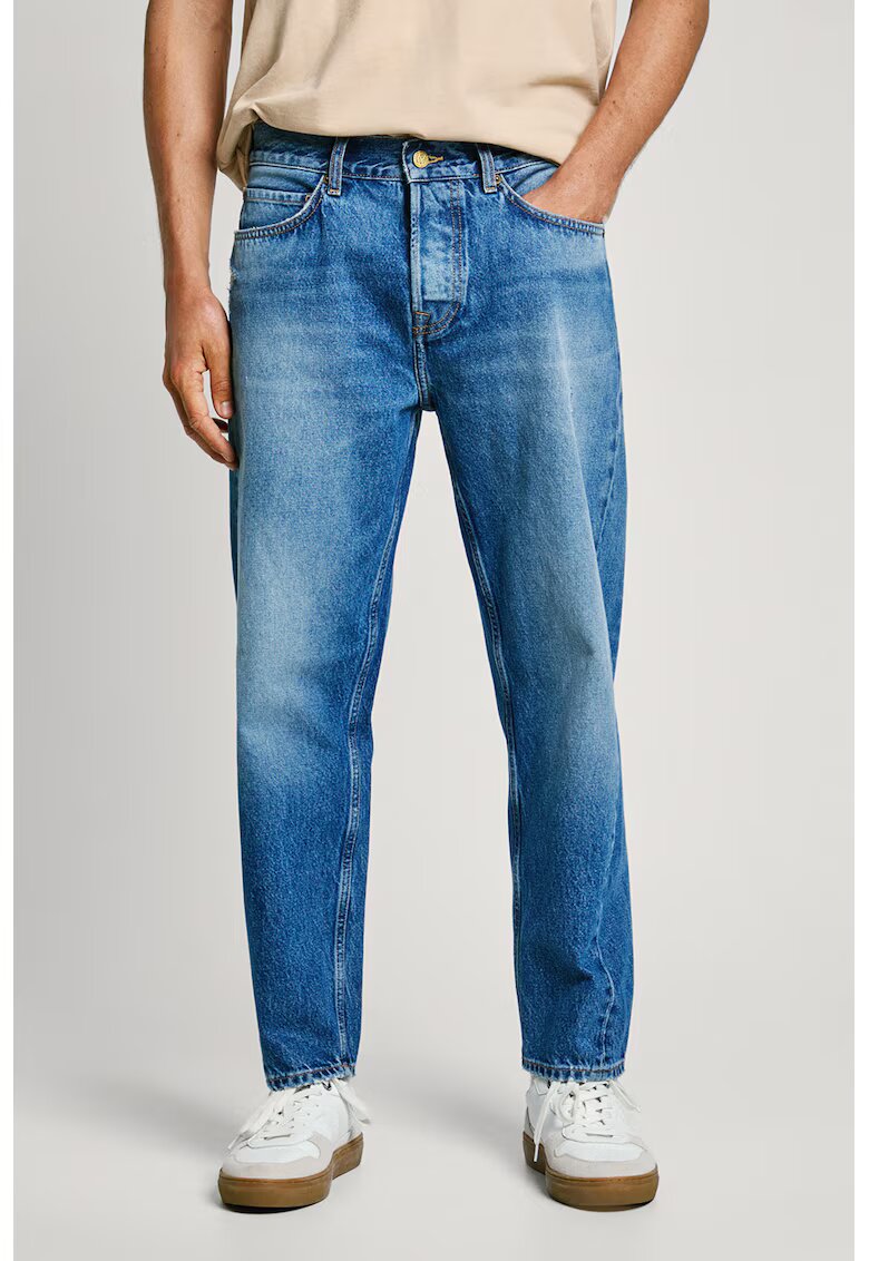 Pepe Jeans London Дънки със средновисока талия и захабен ефект