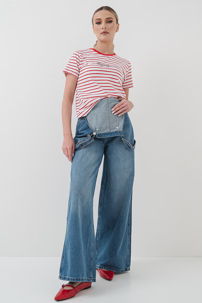 Pepe Jeans London Дънков гащеризон Sabrina Прашно синьо