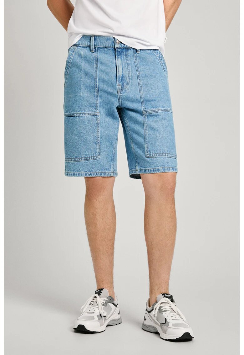 Pepe Jeans London Дънкови бермуди със свободна кройка