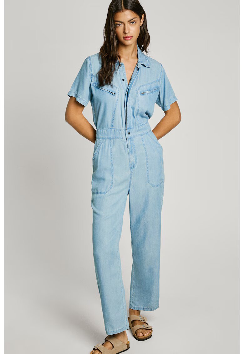Pepe Jeans London Гащеризон от лиосел с капси