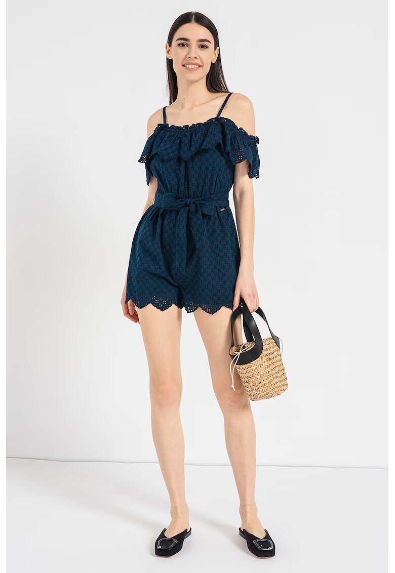 Pepe Jeans London Гащеризон Pallas с английска бродерия