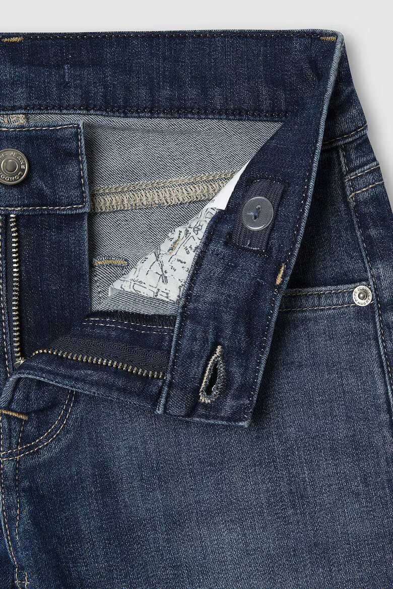 Pepe Jeans London Къси дънки със захабен ефект Ултрамарин синьо/Прашно синьо