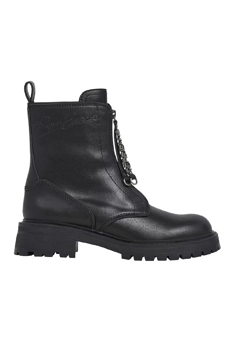 Pepe Jeans London Кожени боти с лого