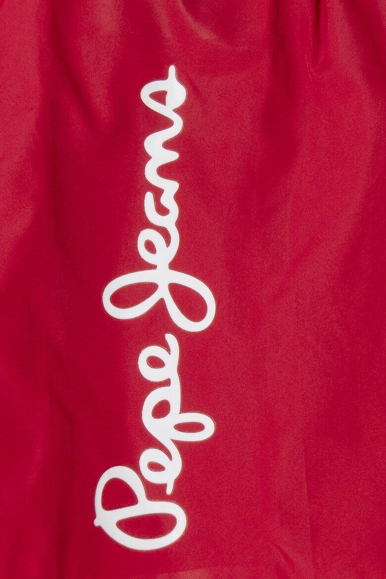 Pepe Jeans London Плувни шорти с лого Аленочервен