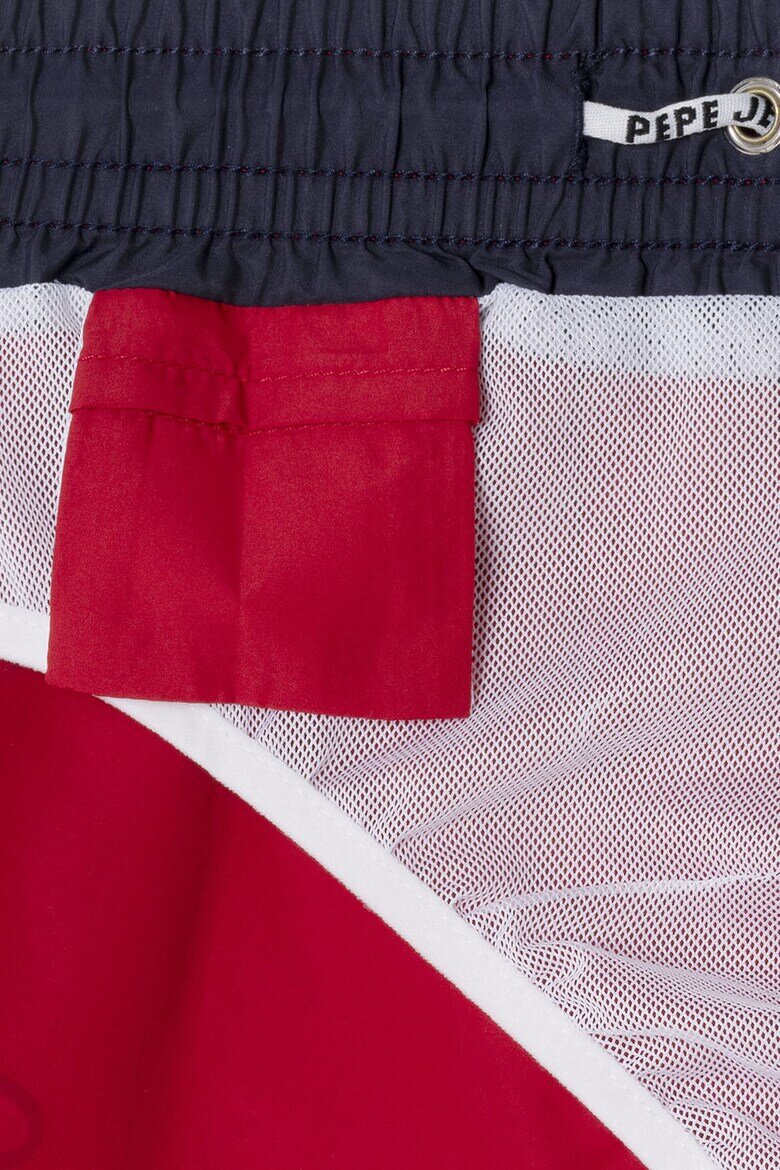 Pepe Jeans London Плувни шорти с лого Аленочервен