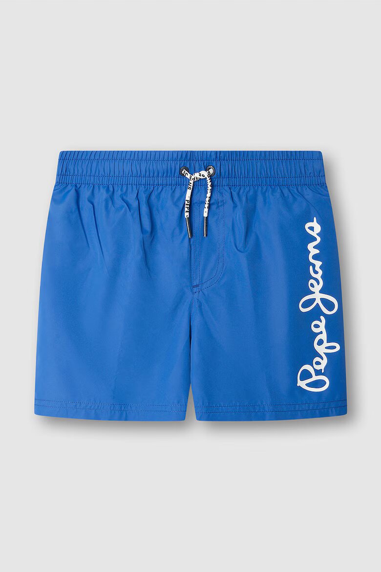 Pepe Jeans London Плувни шорти с лого Кралско Синьо