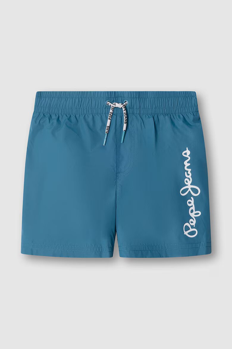 Pepe Jeans London Плувни шорти с лого Петролно синьо