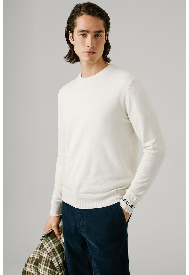 Pepe Jeans London Пуловер с рипсени краища