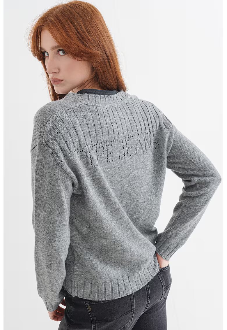 Pepe Jeans London Шпиц пуловер с вълна