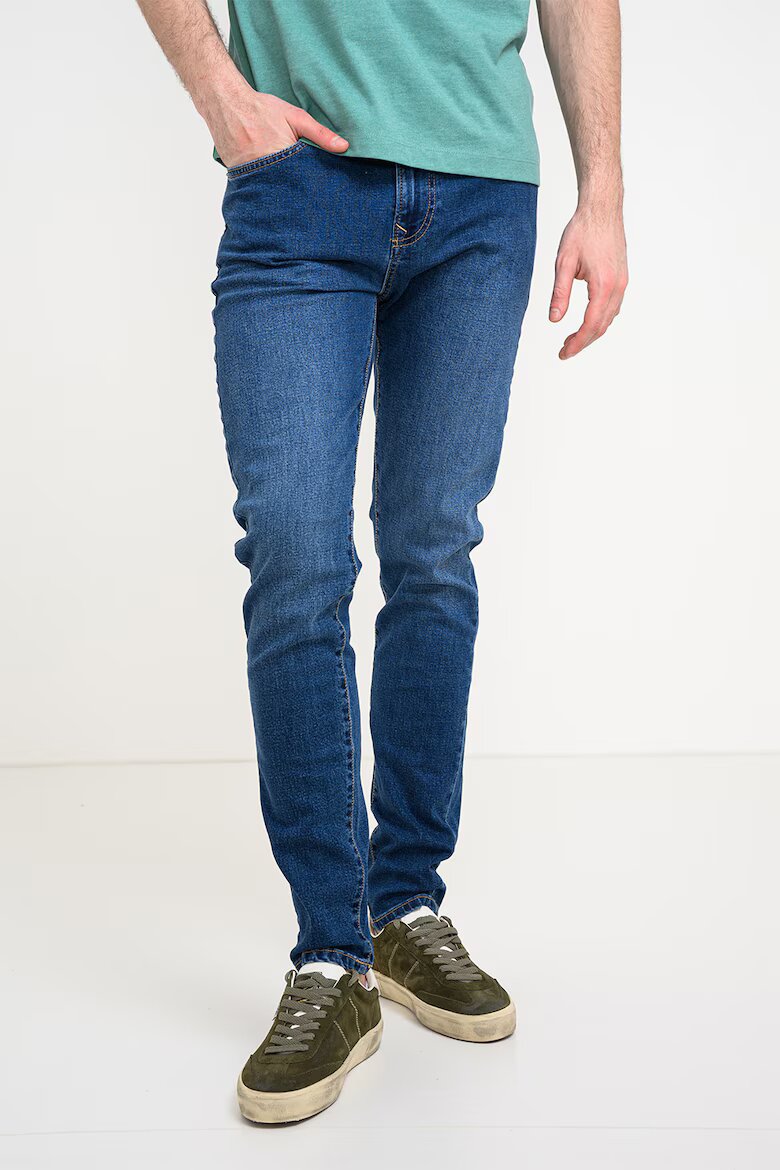 Pepe Jeans London Скини дънки със средновисока талия Тъмносин